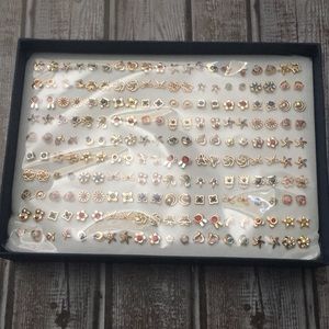 100 Pairs of non tarnish stud earrings